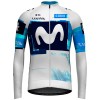 Wielershirt 2025 Movistar Team Lange Mouw Blauw